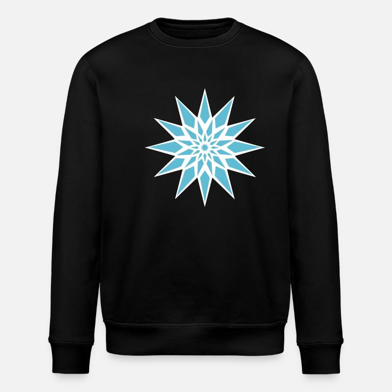 Cristal de glace étoilée - Sweat bio ROLLER Stanley/Stella Unisexe - noir