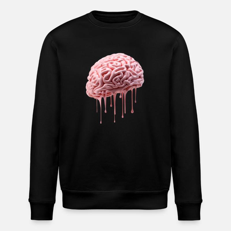 Fonte du cerveau - Sweat bio ROLLER Stanley/Stella Unisexe - noir