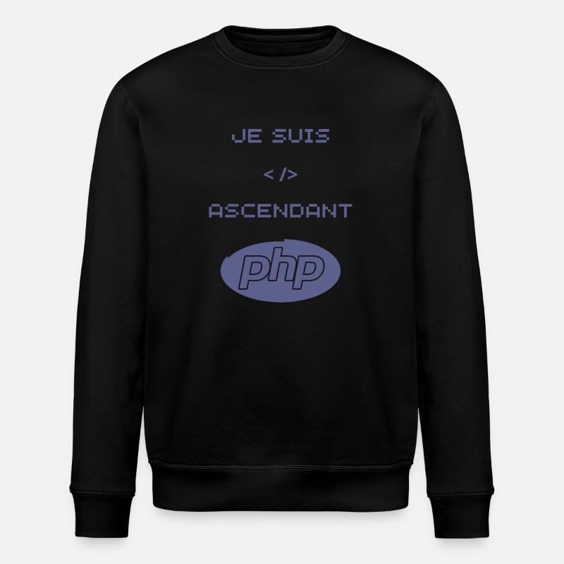 cadeau pour développeur php - Sweat bio ROLLER Stanley/Stella Unisexe - noir
