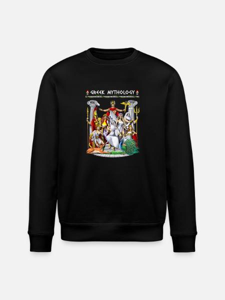 Greek Mythology Gods - Stanley/Stella ROLLER Unisex Organic Sweatshirt - black