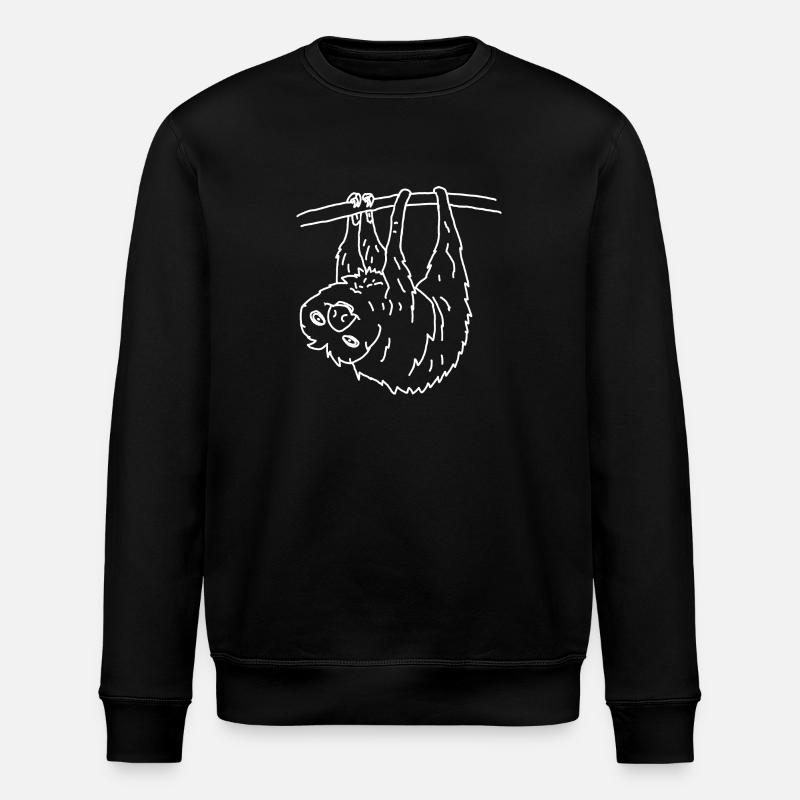 sloth - Stanley/Stella ROLLER Unisex Organic Sweatshirt - black