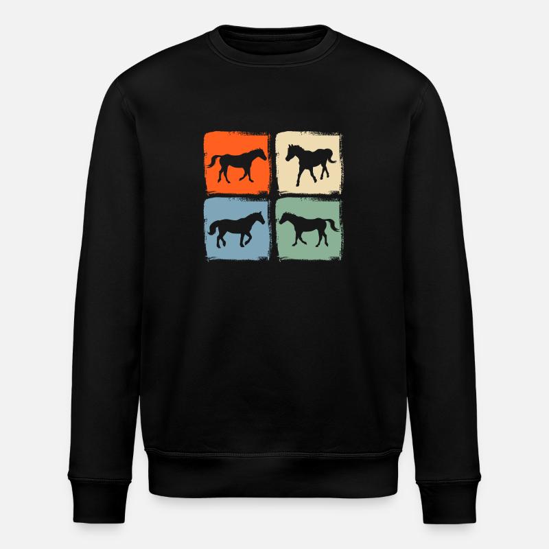 Reiten Pferd - Stanley/Stella Unisex Bio-Sweatshirt ROLLER - Schwarz
