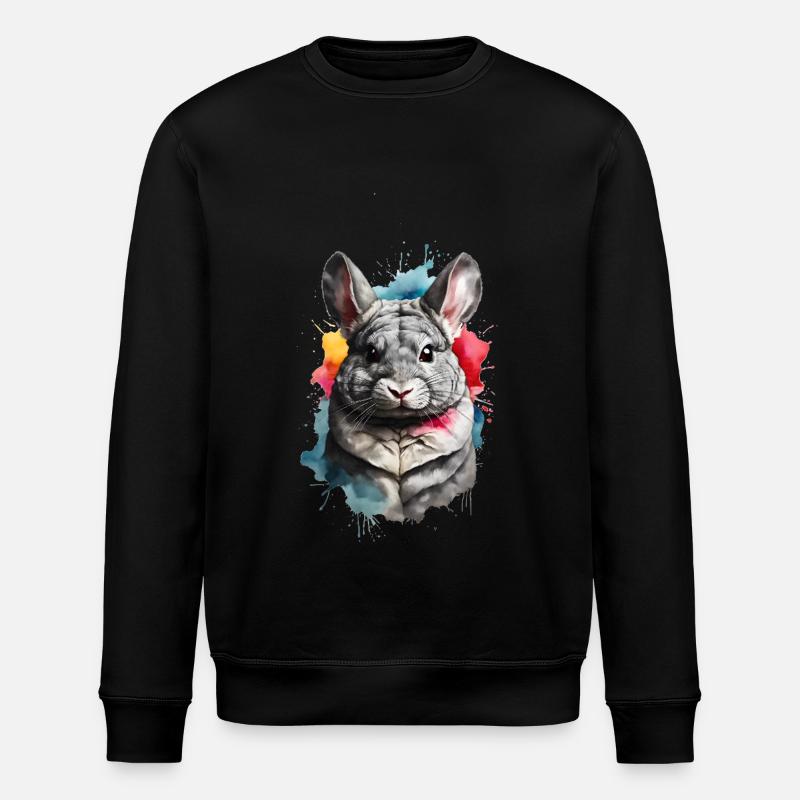 Chinchilla - Stanley/Stella Unisex Bio-Sweatshirt ROLLER - Schwarz