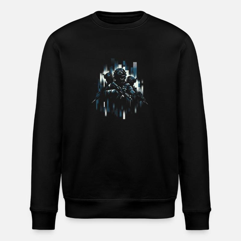 Stealth-Squad-Hinterhalt - Stanley/Stella Unisex Bio-Sweatshirt ROLLER - Schwarz