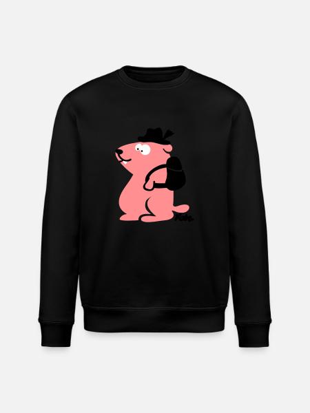 marmotte - Sweat bio ROLLER Stanley/Stella Unisexe - noir