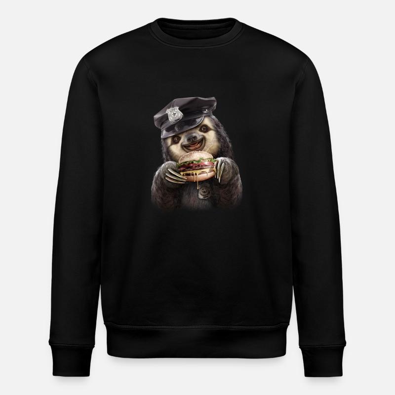 Burger Polizei - Stanley/Stella Unisex Bio-Sweatshirt ROLLER - Schwarz