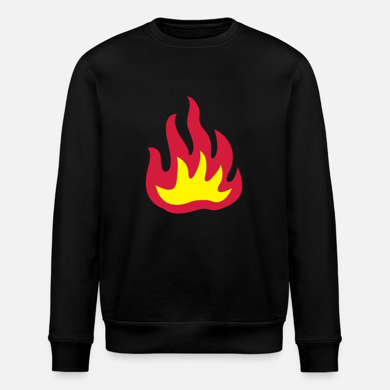 Feuer 2 - Stanley/Stella Unisex Bio-Sweatshirt ROLLER - Schwarz