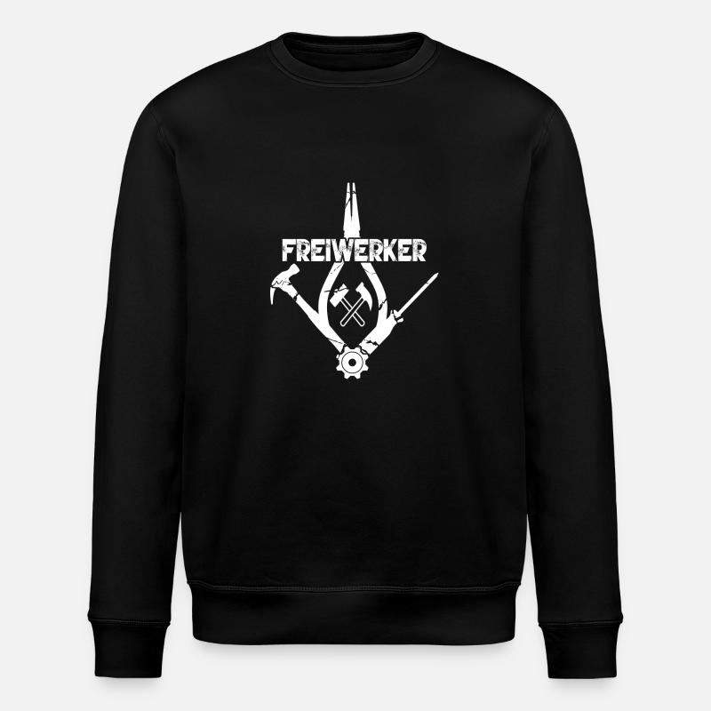 Freiwerker - Stanley/Stella Unisex Bio-Sweatshirt ROLLER - Schwarz