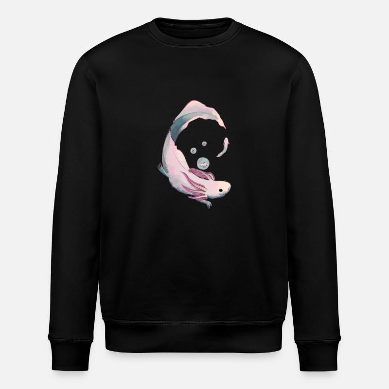 Axolotl Evolution - Stanley/Stella Unisex Bio-Sweatshirt ROLLER - Schwarz