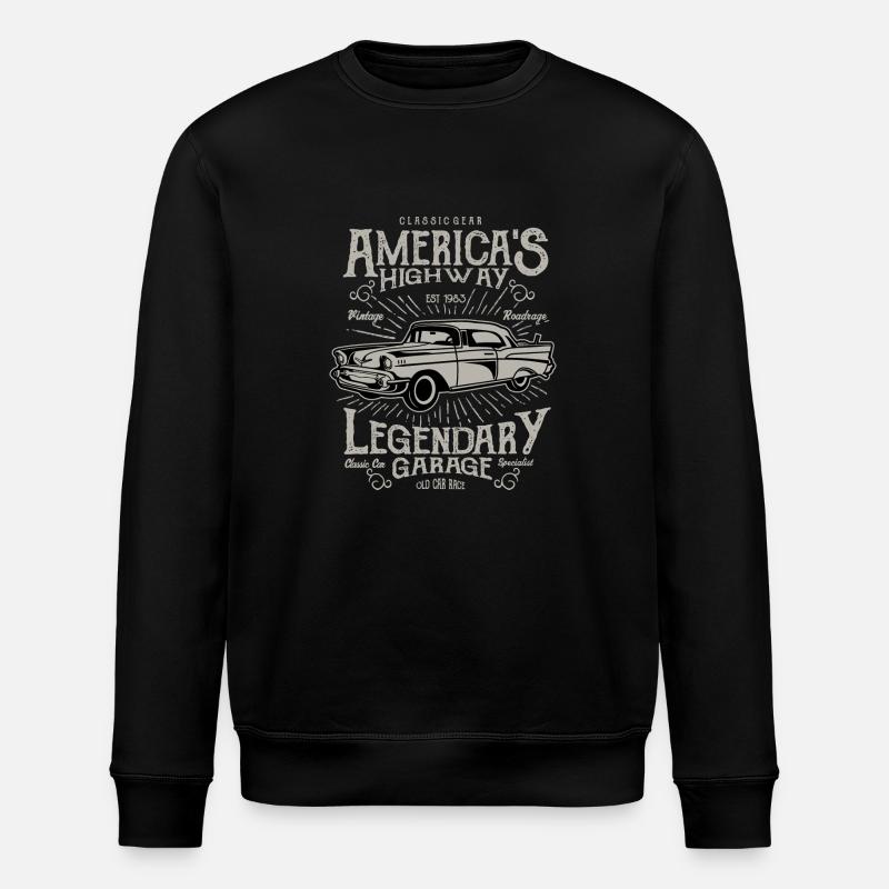 America's Highway - Sweat bio ROLLER Stanley/Stella Unisexe - noir