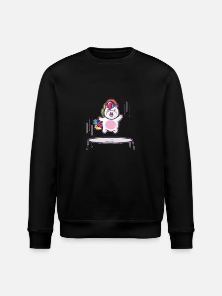 Trampoline licorne - Sweat bio ROLLER Stanley/Stella Unisexe - noir