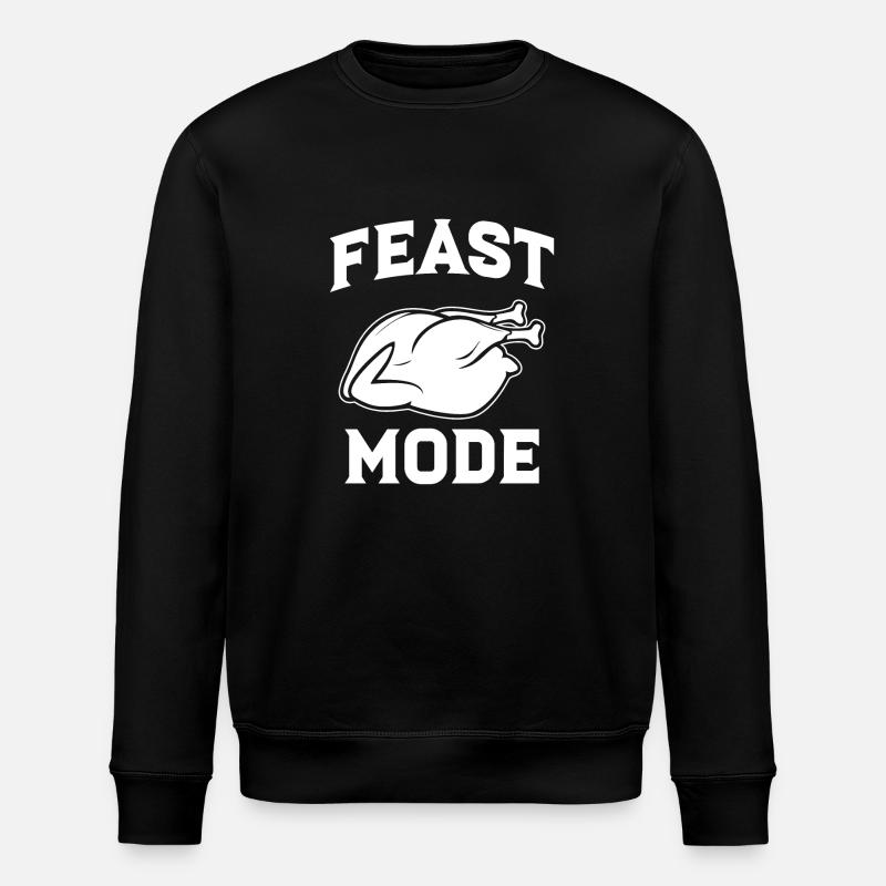 Feast Mode - Stanley/Stella ROLLER Unisex Organic Sweatshirt - black
