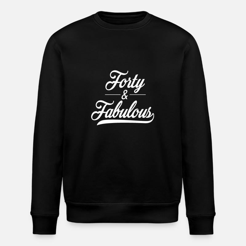 40 Jahre - Stanley/Stella Unisex Bio-Sweatshirt ROLLER - Schwarz