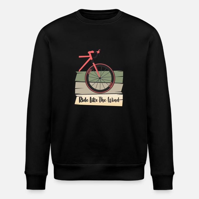 Bicycle saying gift idea - Stanley/Stella ROLLER Unisex Organic Sweatshirt - black