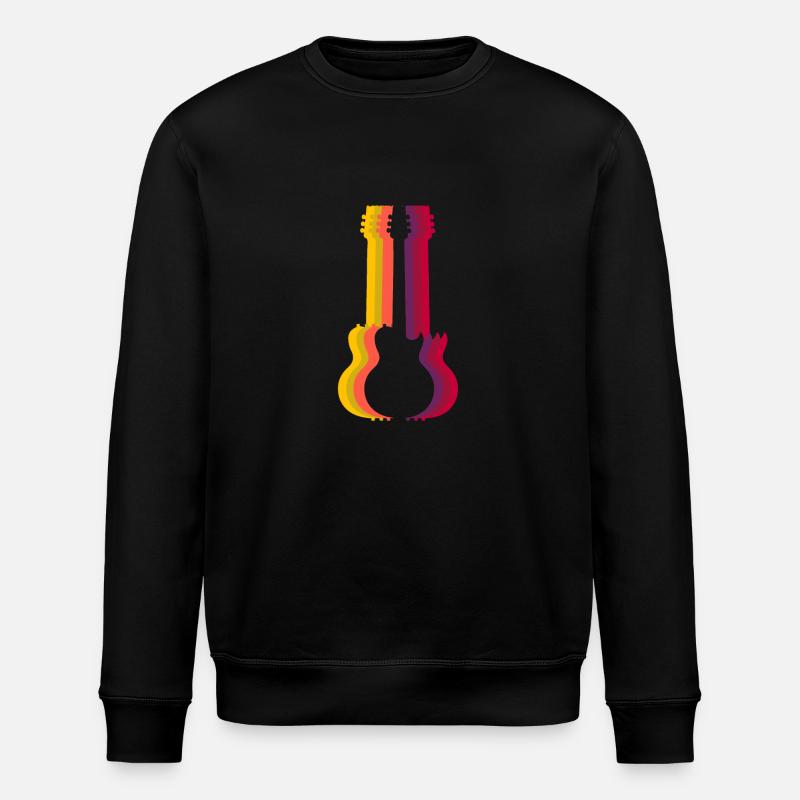 guitar - Stanley/Stella ROLLER Unisex Organic Sweatshirt - black
