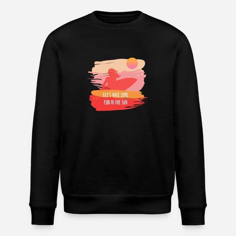 Esté, surfer - Sweat bio ROLLER Stanley/Stella Unisexe - noir