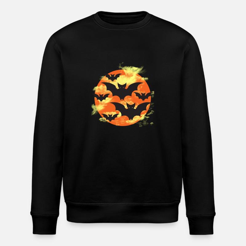 T-shirt bat - Stanley/Stella ROLLER Unisex Organic Sweatshirt - black
