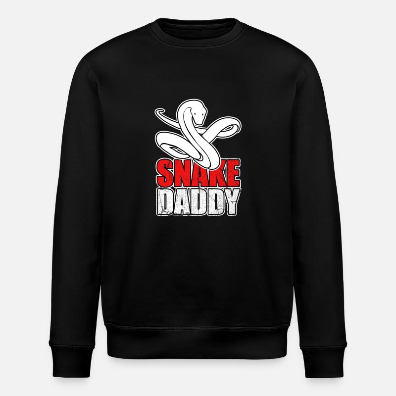 Snakes pet gift - Stanley/Stella ROLLER Unisex Organic Sweatshirt - black