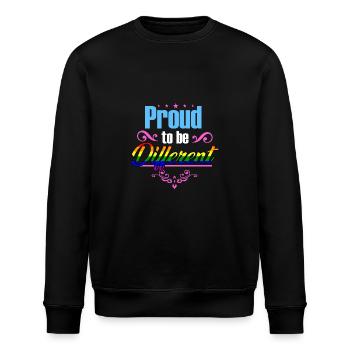 Proud to be Different - Stanley/Stella Unisex Bio-Sweatshirt ROLLER - Schwarz - Vorne - Nik (191cm)
