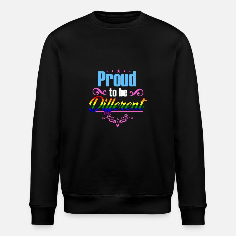 Proud to be Different - Stanley/Stella Unisex Bio-Sweatshirt ROLLER - Schwarz