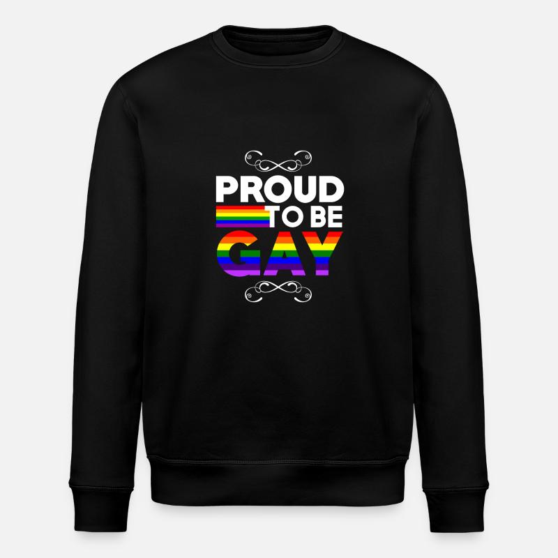 Fier d'être gay - Sweat bio ROLLER Stanley/Stella Unisexe - noir