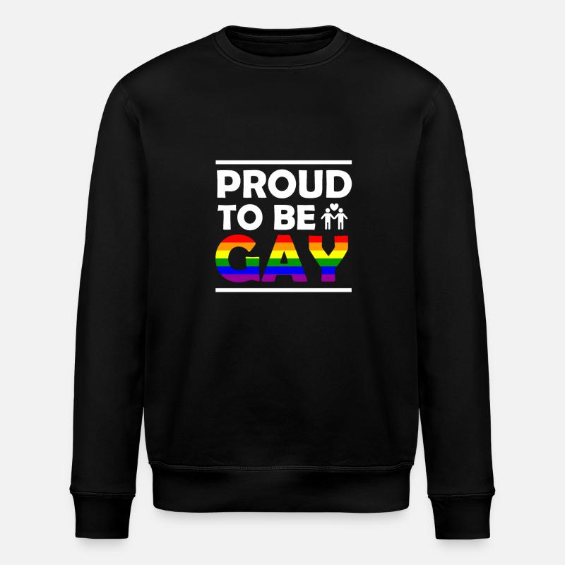 Fier d'être gay - Sweat bio ROLLER Stanley/Stella Unisexe - noir