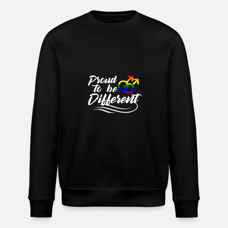 Proud to be different - Stanley/Stella ROLLER Unisex Organic Sweatshirt - black