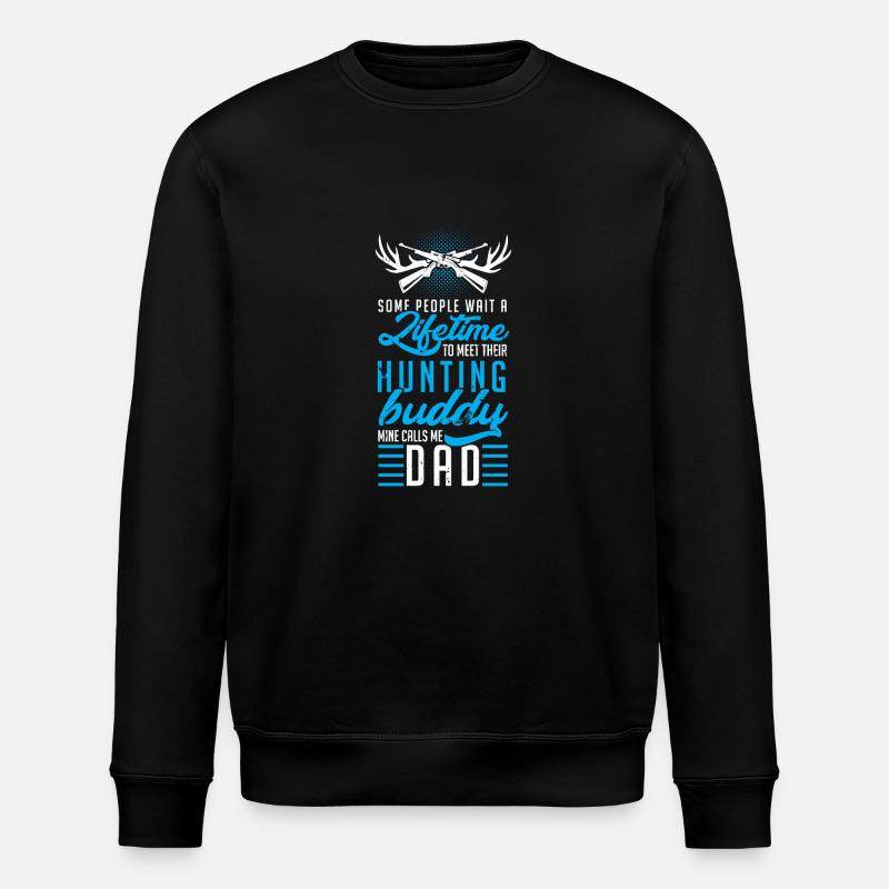 Daddy hunter - Stanley/Stella Unisex Bio-Sweatshirt ROLLER - Schwarz