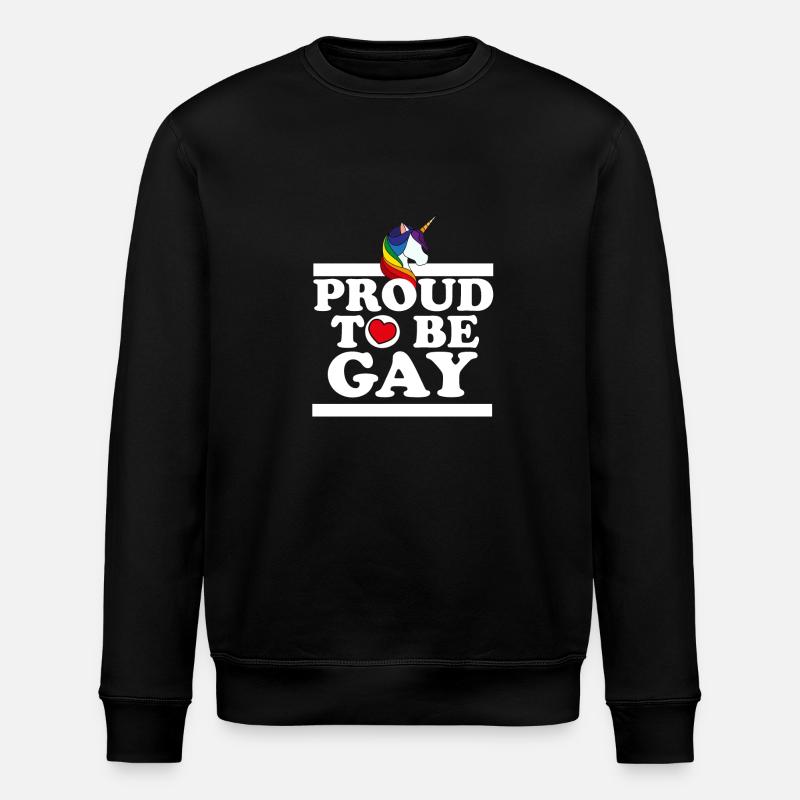 Fier d'être gay - Sweat bio ROLLER Stanley/Stella Unisexe - noir