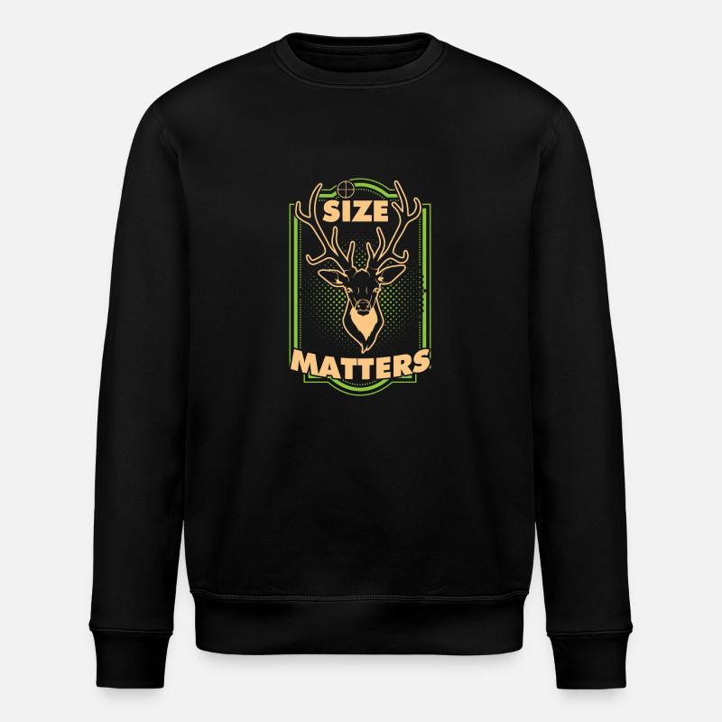 Size Matter - Stanley/Stella ROLLER Unisex Organic Sweatshirt - black
