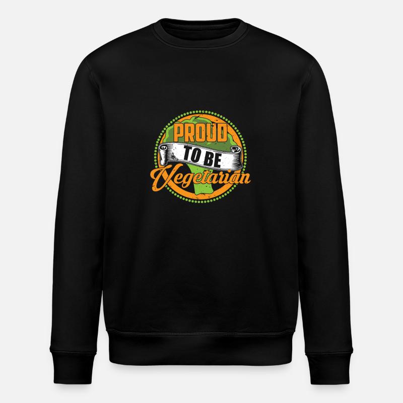 Fier d'être végétarien - Sweat bio ROLLER Stanley/Stella Unisexe - noir