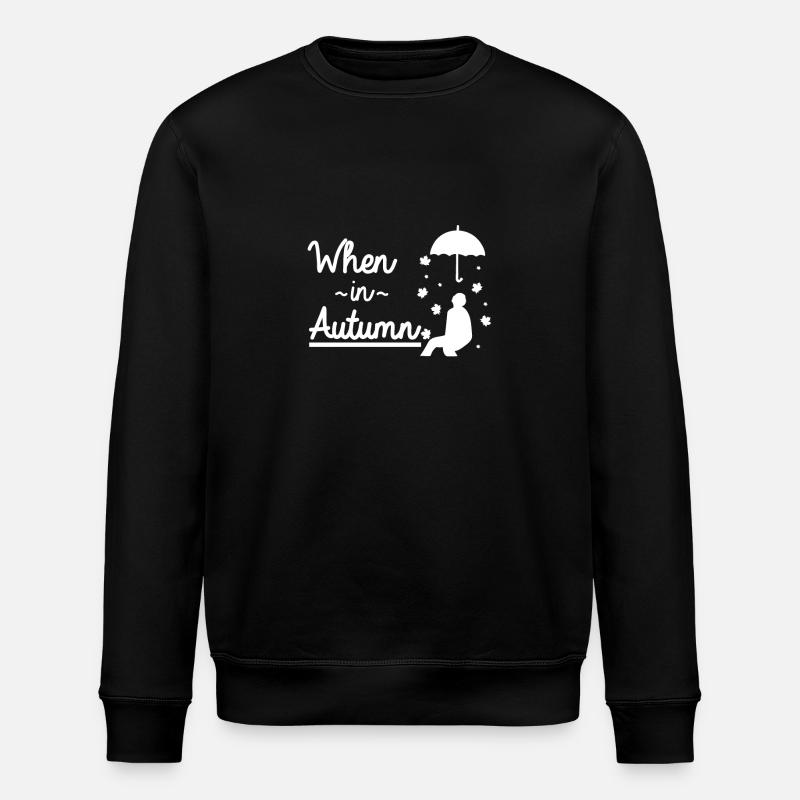 Parapluie à l'automne - Sweat bio ROLLER Stanley/Stella Unisexe - noir