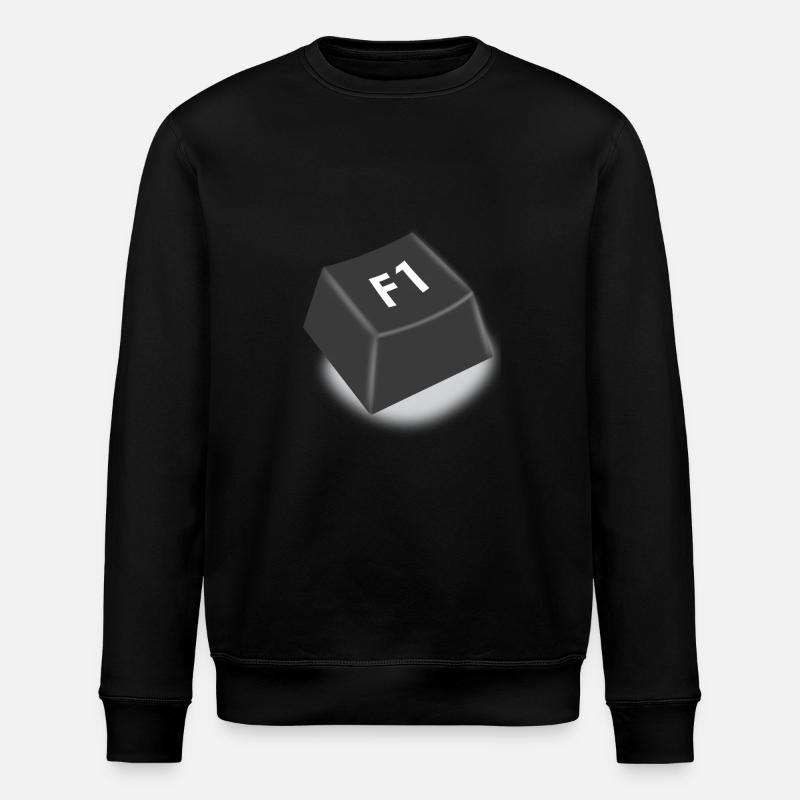 f1 help button - Stanley/Stella ROLLER Unisex Organic Sweatshirt - black