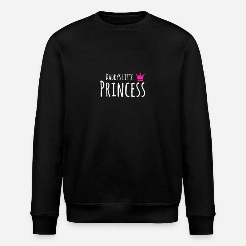 Daddy's little princess gift idea - Stanley/Stella ROLLER Unisex Organic Sweatshirt - black