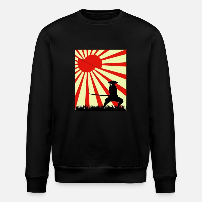 Moon Slice Samurai - Stanley/Stella ROLLER Unisex Organic Sweatshirt - black