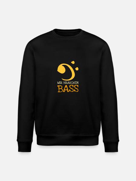 Bass Clef We need bass - Stanley/Stella ROLLER Unisex Organic Sweatshirt - black