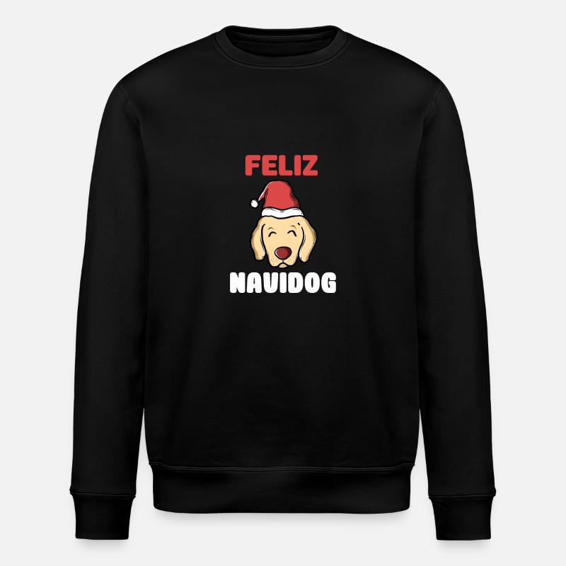 Feliz Navidog - Stanley/Stella ROLLER Unisex Organic Sweatshirt - black