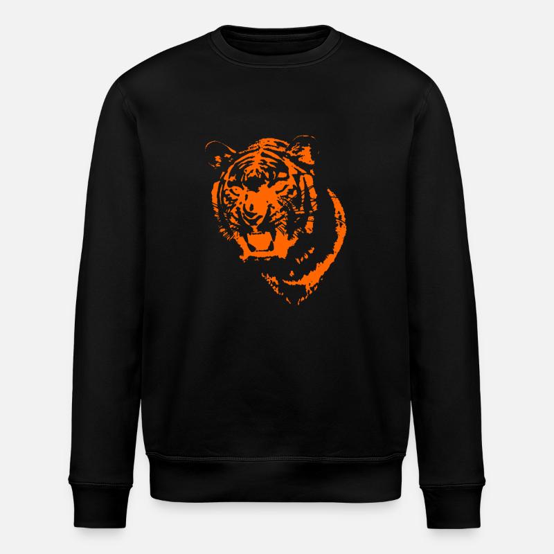 tiger - Stanley/Stella ROLLER Unisex Organic Sweatshirt - black