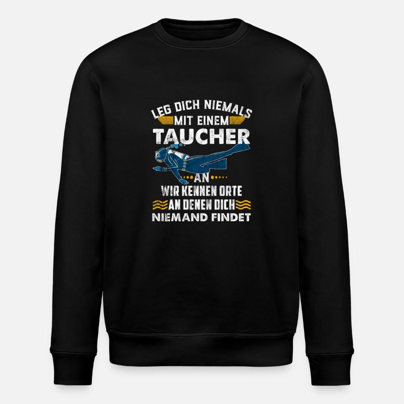 Plongeur plongeur - Sweat bio ROLLER Stanley/Stella Unisexe - noir