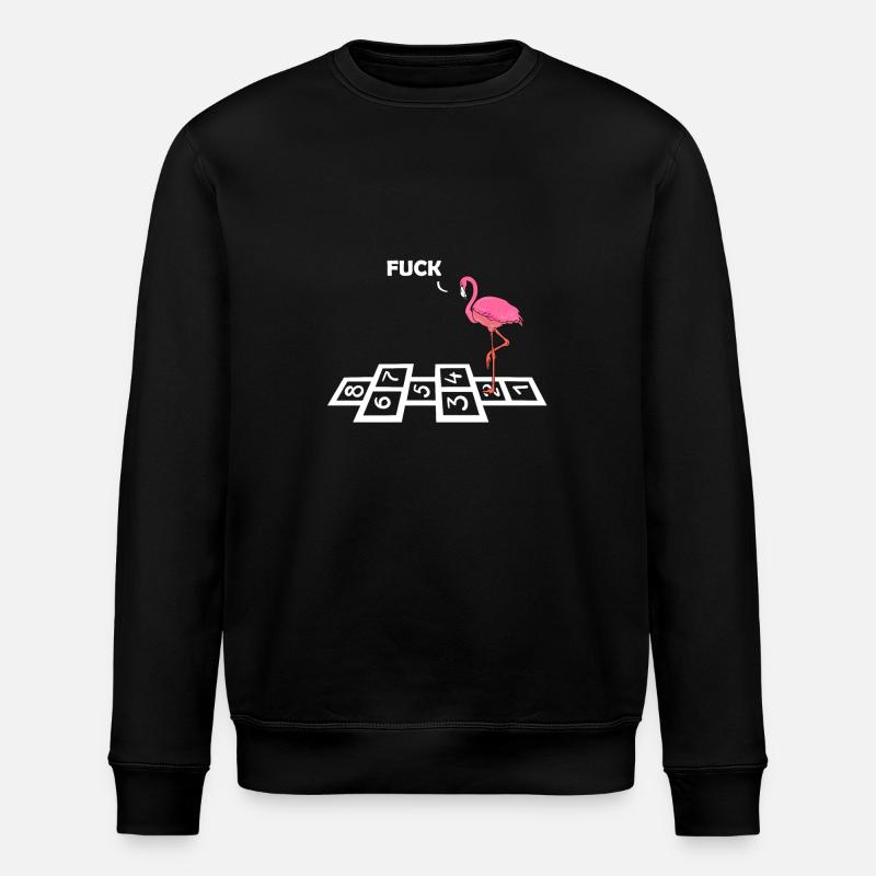 Flamingo drôle - Sweat bio ROLLER Stanley/Stella Unisexe - noir