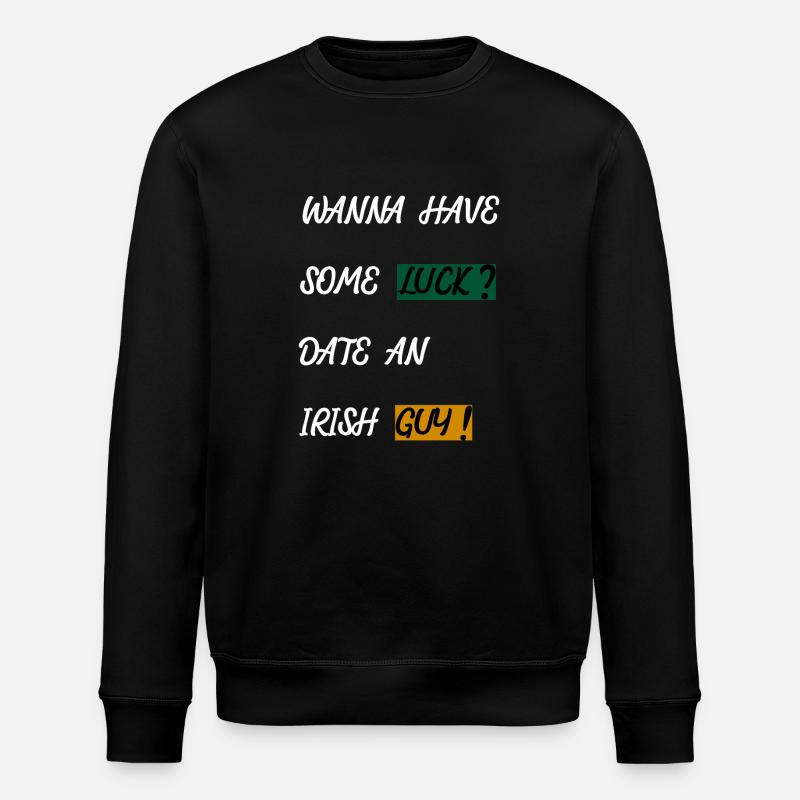 IRLANDE - CHANCE - RENCONTRE - SIMPLE - Sweat bio ROLLER Stanley/Stella Unisexe - noir