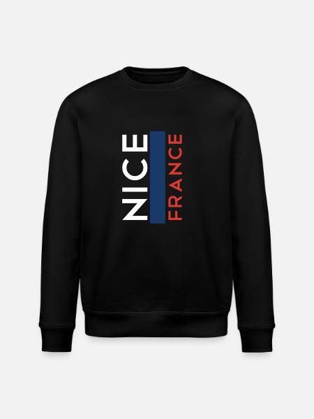 Nizza Frankreich Nice France - Stanley/Stella ROLLER Unisex Organic Sweatshirt - black