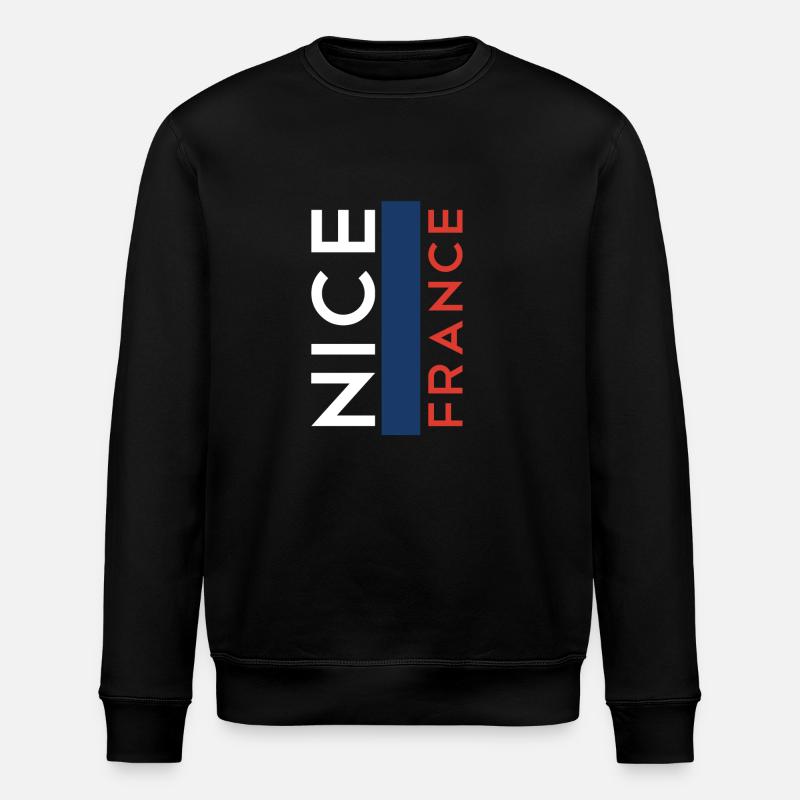 Nizza Frankreich Nice France - Stanley/Stella Unisex Bio-Sweatshirt ROLLER - Schwarz