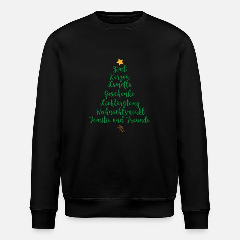 Christmas - Stanley/Stella ROLLER Unisex Organic Sweatshirt - black