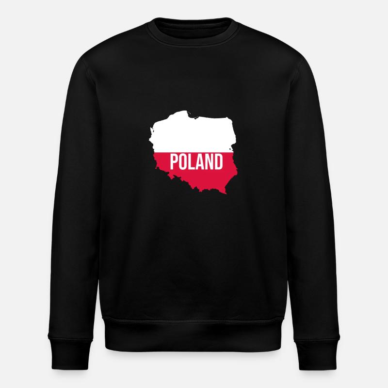 Pologne Polen Polska Souvenir - Sweat bio ROLLER Stanley/Stella Unisexe - noir