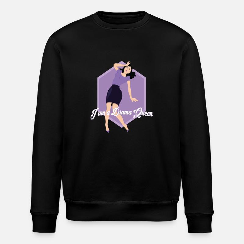 Drama Queen - Stanley/Stella Unisex Bio-Sweatshirt ROLLER - Schwarz