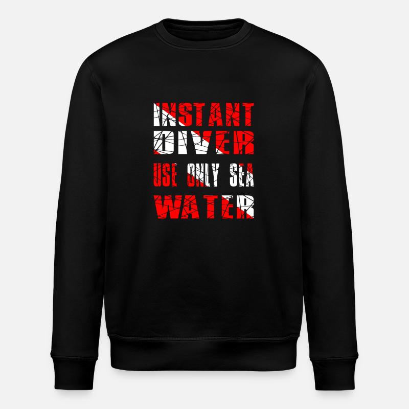 INSTANT DIVER - Stanley/Stella ROLLER Unisex Organic Sweatshirt - black