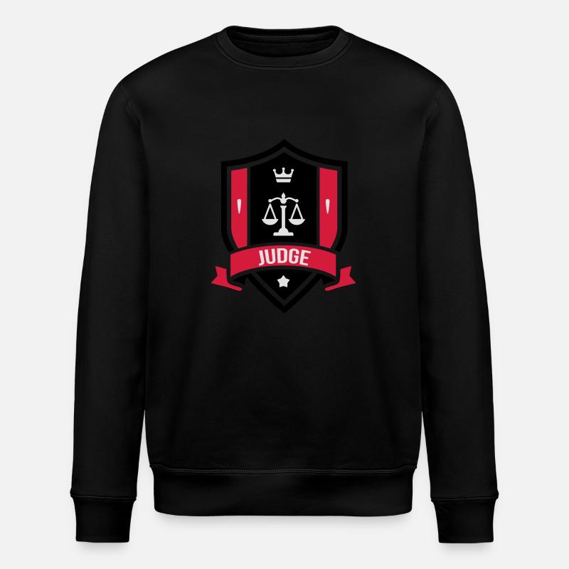 Richter / Gerechtigkeit / Richterin / Gericht - Stanley/Stella Unisex Bio-Sweatshirt ROLLER - Schwarz