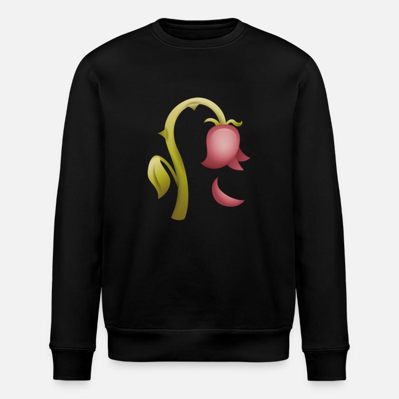 Smiley Flower - Stanley/Stella Unisex Bio-Sweatshirt ROLLER - Schwarz