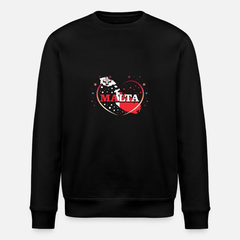 Malta - Stanley/Stella ROLLER Unisex Organic Sweatshirt - black